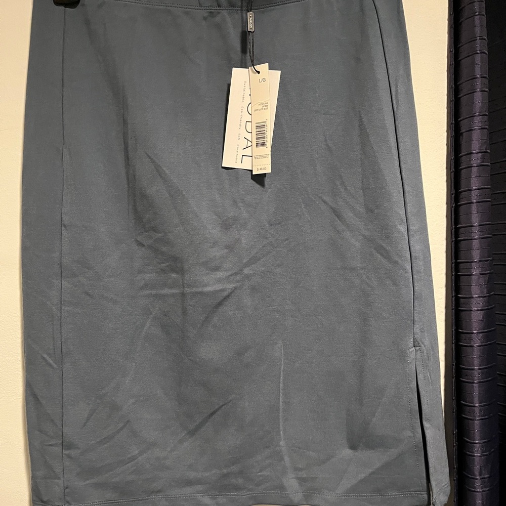 Elegant Modal Blue Women's Skirt